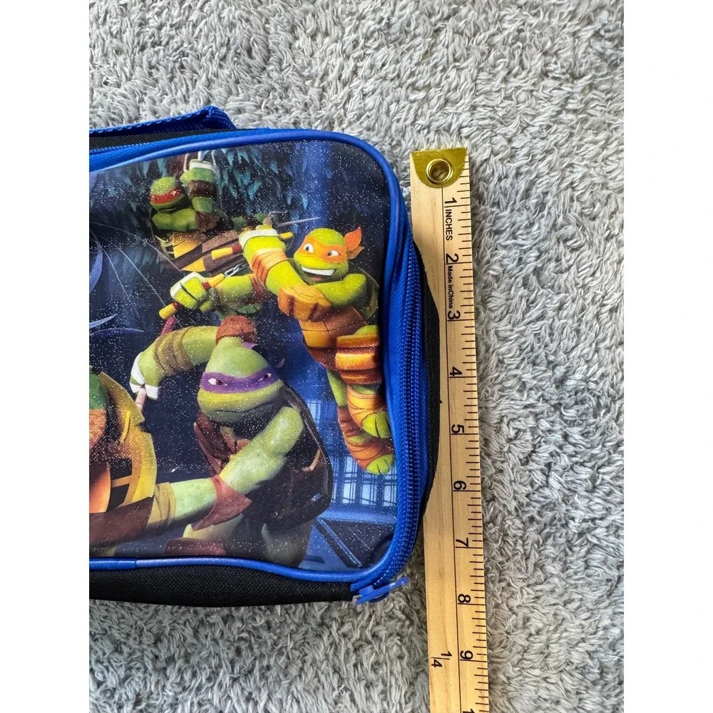 Nickelodeon Teenage Mutant Ninja Turtles Insulated Lunch Box Bag Blue Black Kids